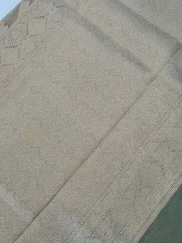 Banarasi Tissue Silk Alfi Saree | Light Sage Green | Gold & Silver Zari | Handwoven | Silk Mark Certified | Ships from California